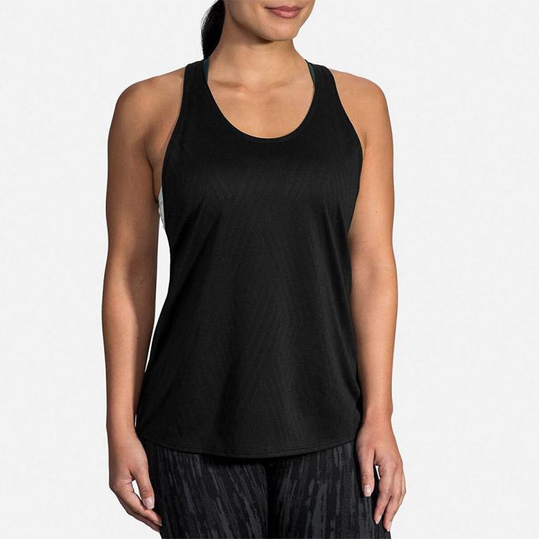 Brooks Array Running Tank Top - Women's - Grey (28756-TSJD)